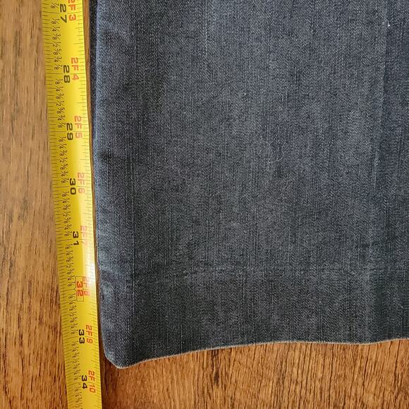 Express Editor Dark Wash Boot Cut Jeans Womens 8 Long Y2K Preppy Casual Chino - Picture 7 of 12